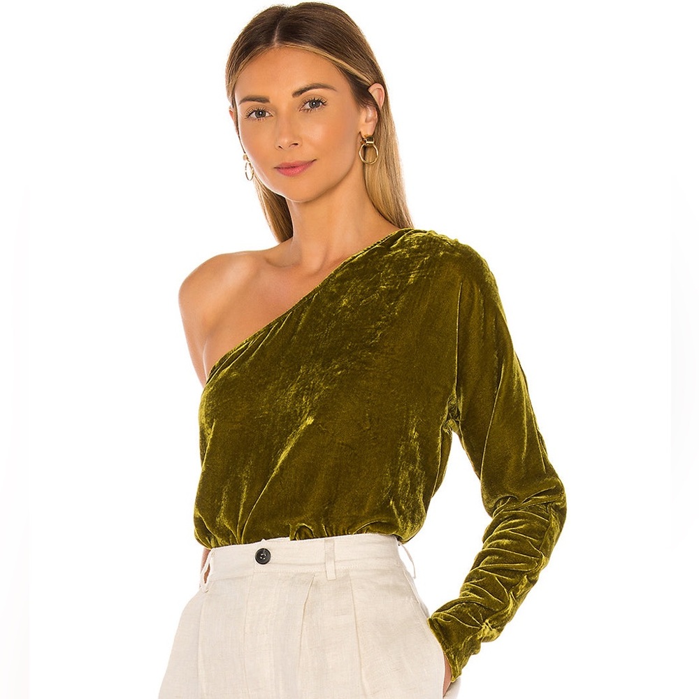 REVOLVE Tularosa Nova Top Velvet One Shoulder Jewel Tone